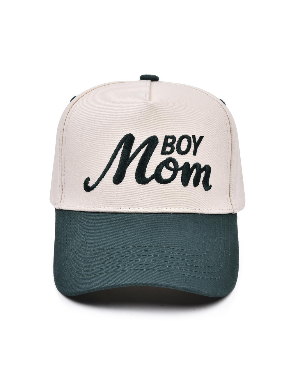 Mommin Trucker Hat,Vintage Two-Tone Women's Baseball | Boymom, Green | Size OS